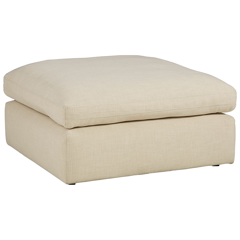 Elyza - Linen - Oversized Accent Ottoman