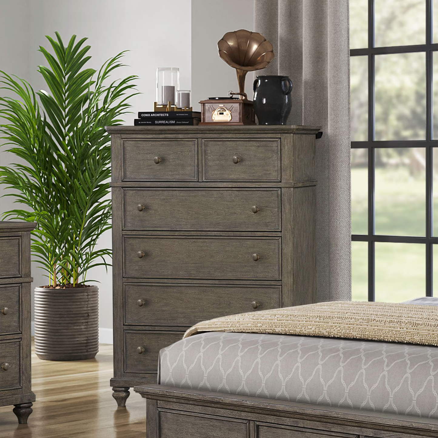 Twin Lakes - 5 Drawer Chest - Gray