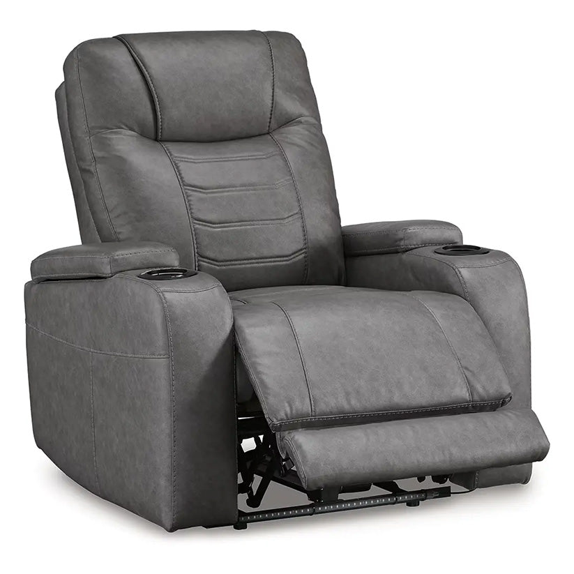 Schooner Rocks - Slate - Power Recliner / Adj Headrest – Furniture
