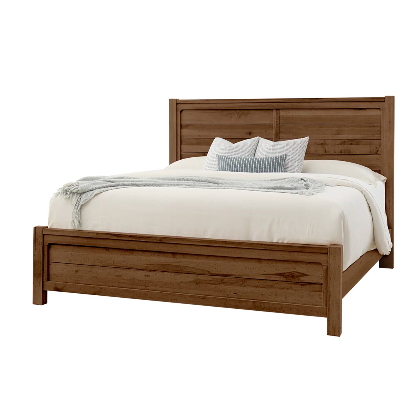 Cool Rustic - California King Plank Bed - Amber