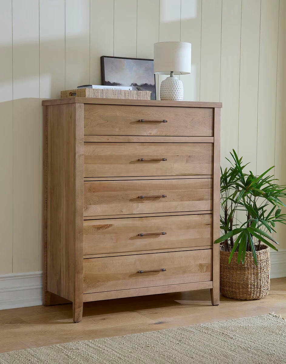 Pure Maple - 5 Drawer Chest - Natural Maple
