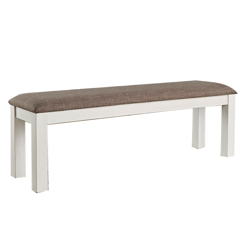 Brook Bay - Upholstered Dining Bench - White