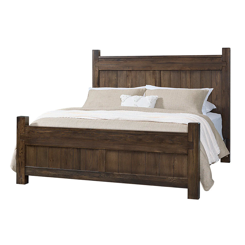 Joinery - King Poster Bed - Espresso Oak