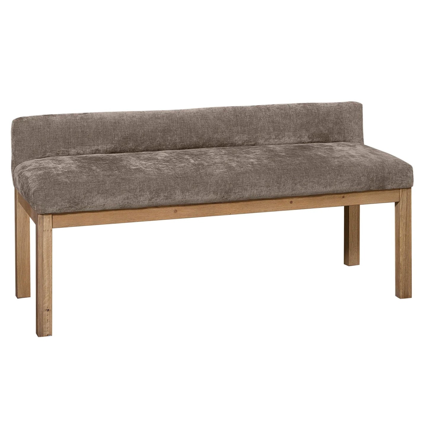 Joinery - Upholstered Bench - Brindle Gray / Natural Oak