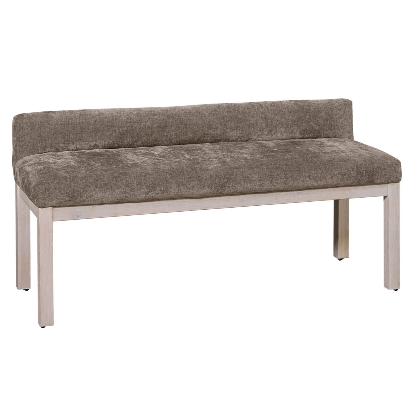 Joinery - Upholstered Bench - Brindle Gray / Washed White Oak