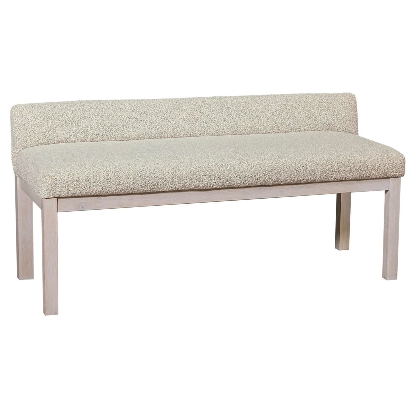 Joinery - Upholstered Bench - Labradoodle / Washed White Oak