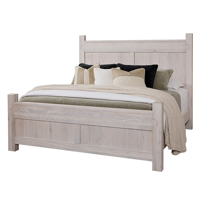 Joinery - King Poster Bed - Washed White Oak