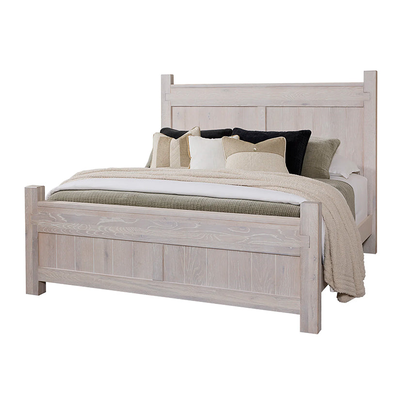 Joinery - California King Poster Bed - Washed White Oak