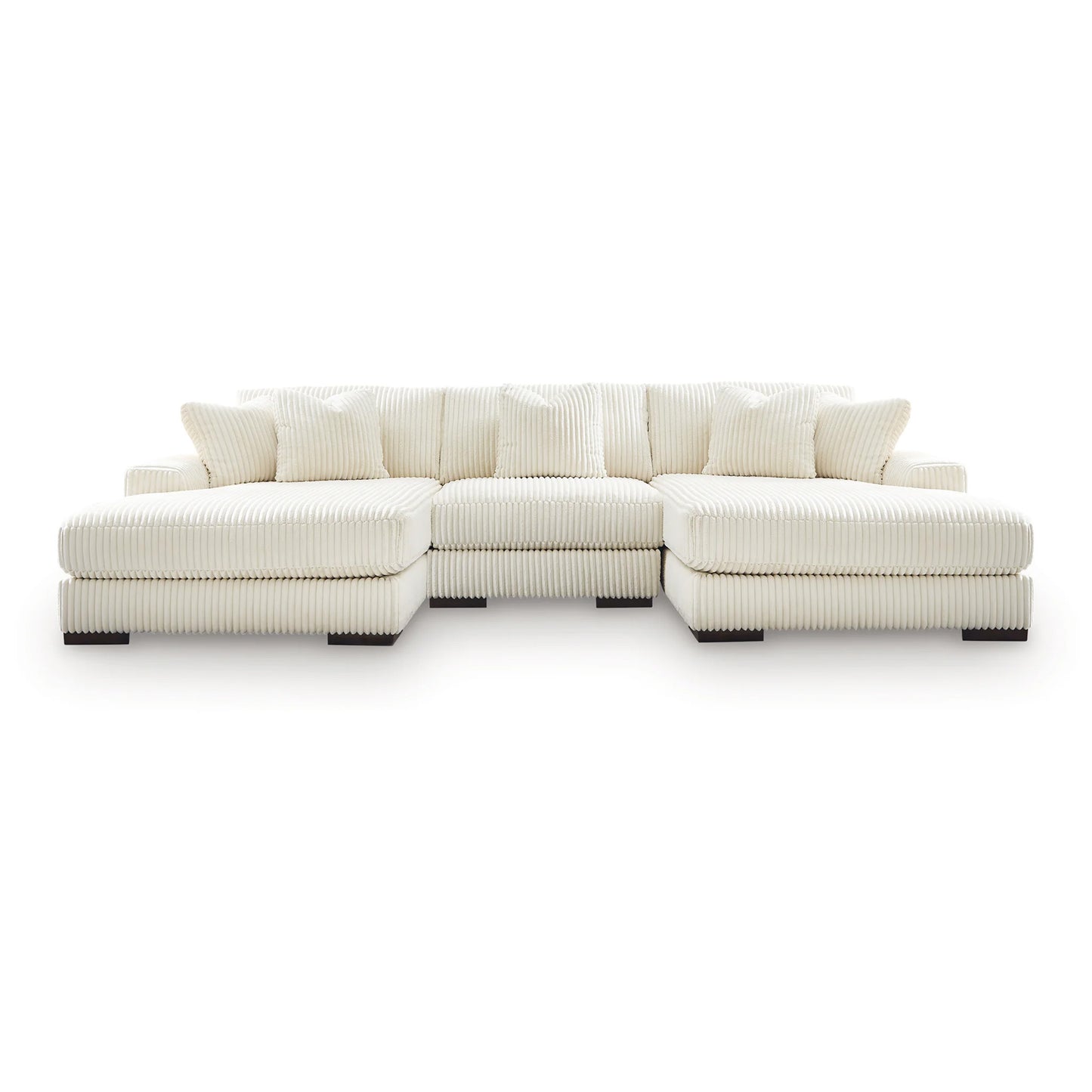 Lindyn - 3-Piece Sectional With Double Chaise - Ivory
