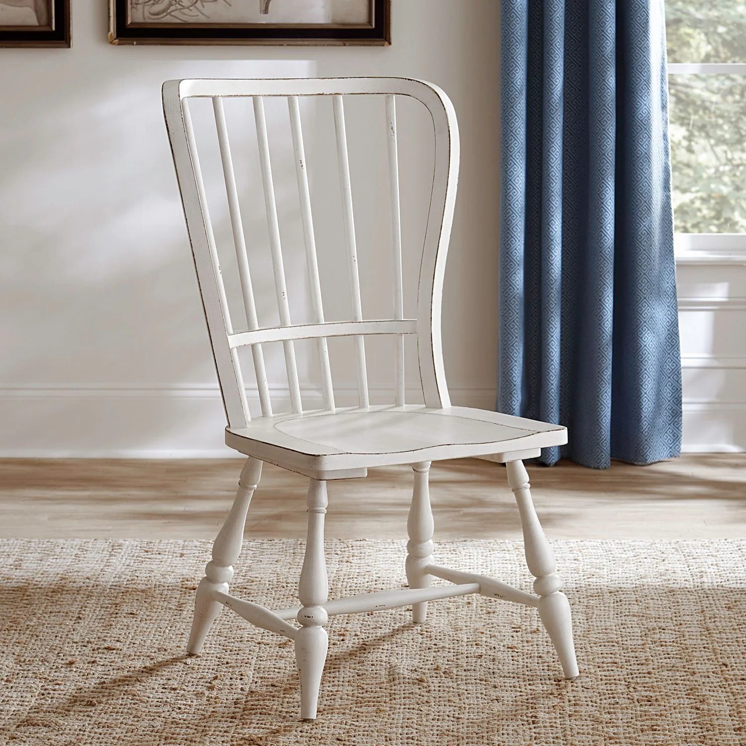 Magnolia Manor Windsor Back Side Chair (RTA) White