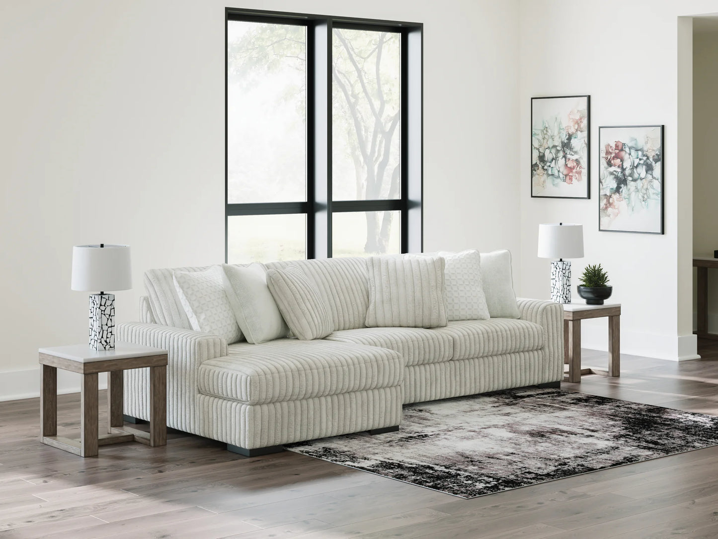 Stupendous - Alloy - 2 - Piece Sectional With LAF Corner Chaise