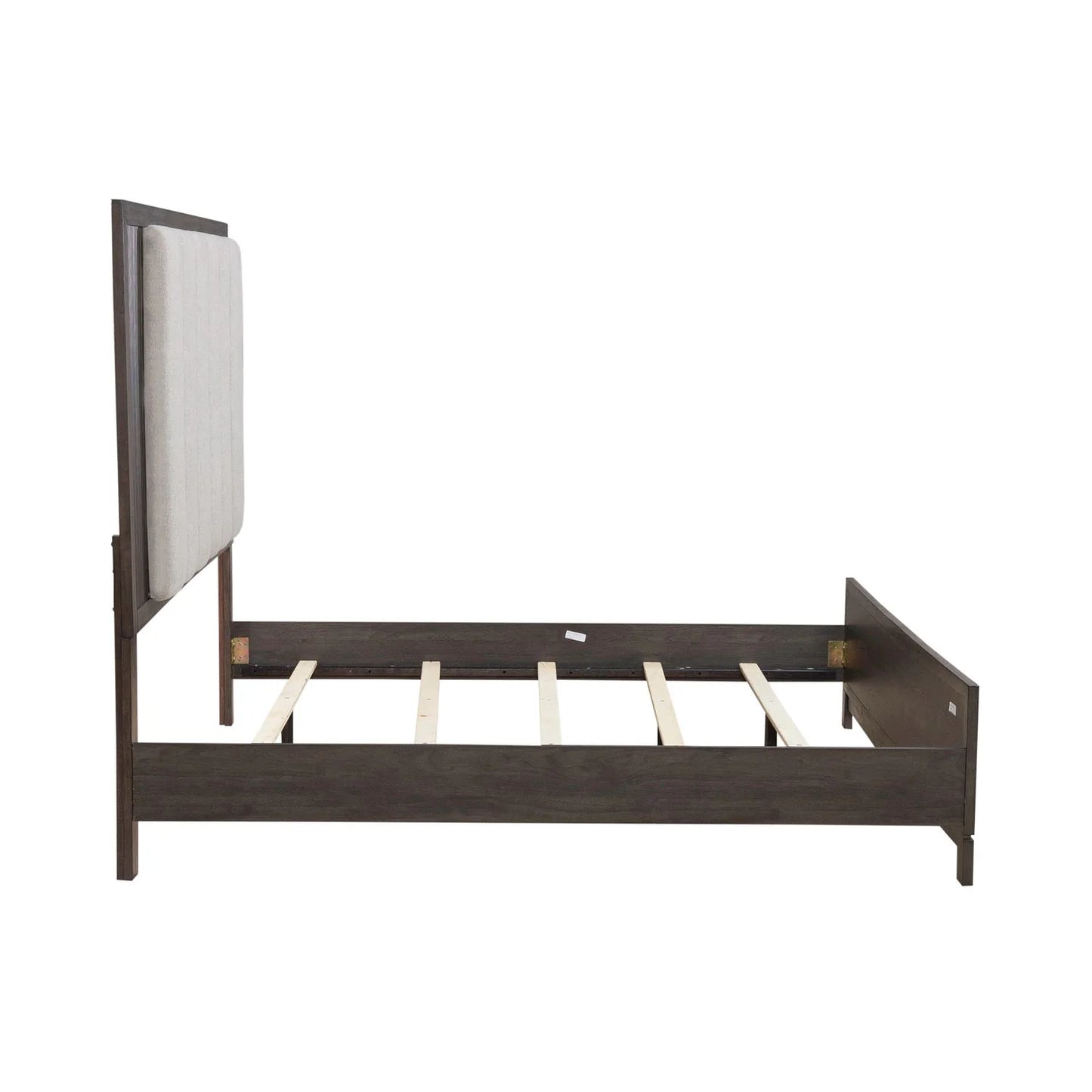Modern Edge - King Upholstered Bed - Brown