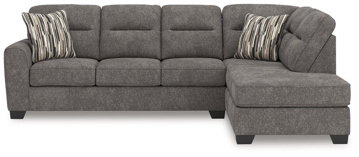 Olten - Graphite - 2-Piece Sectional With RAF Corner Chaise