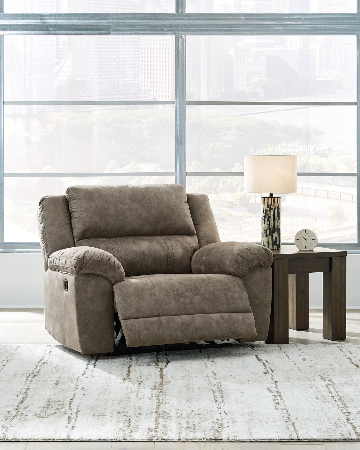 Laresview - Fossil - Zero Wall Wide Seat Recliner-7