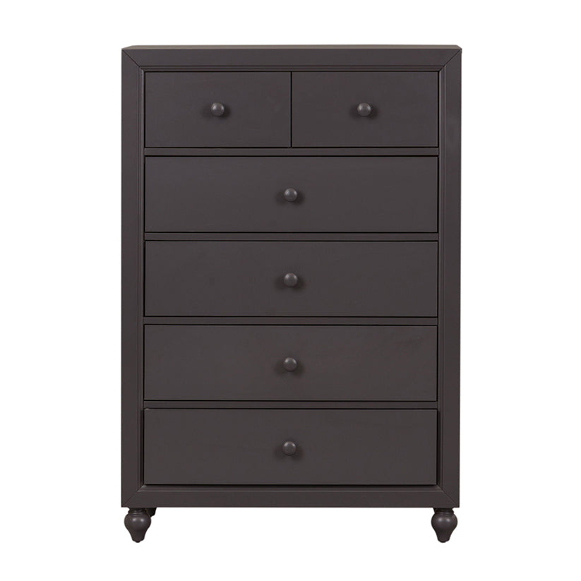Cottage View - 5 Drawer Chest - Dark Gray