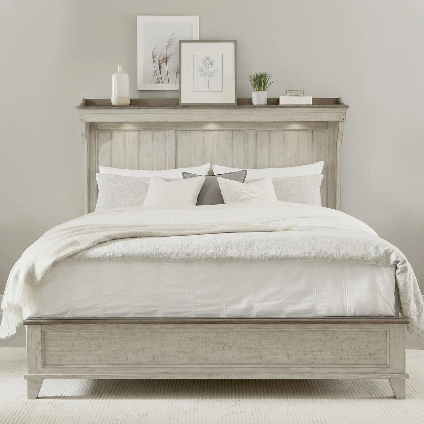 Ivy Hollow - California King Mantle Bed - White