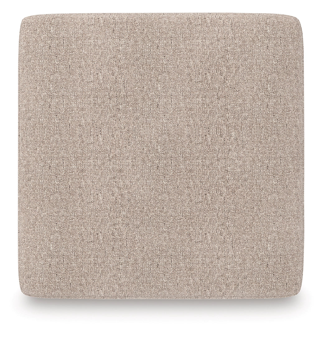 Newellen - Oversized Accent Ottoman - Beige
