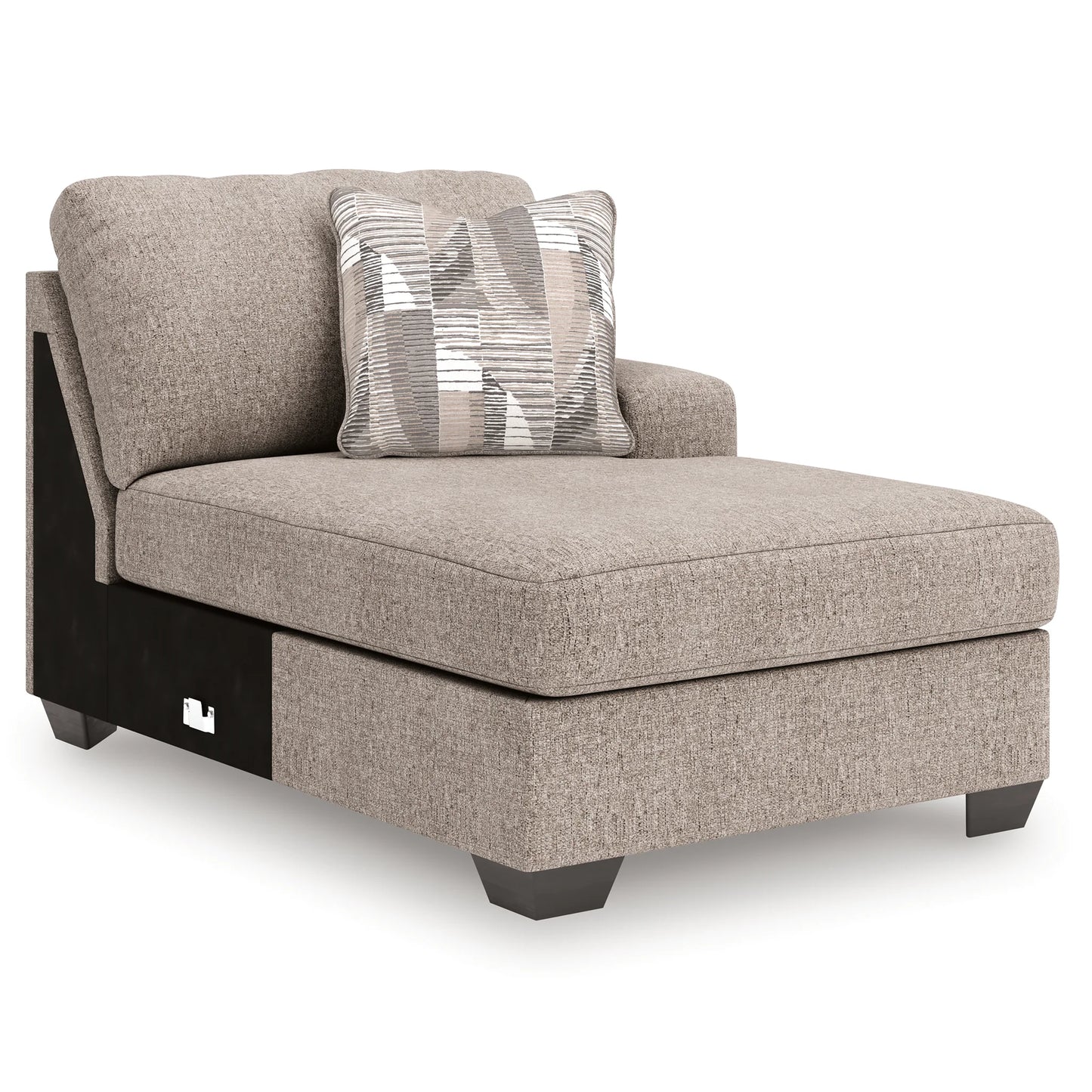 Newellen - 3-Piece Sectional With RAF Chaise And LAF Sofa - Beige