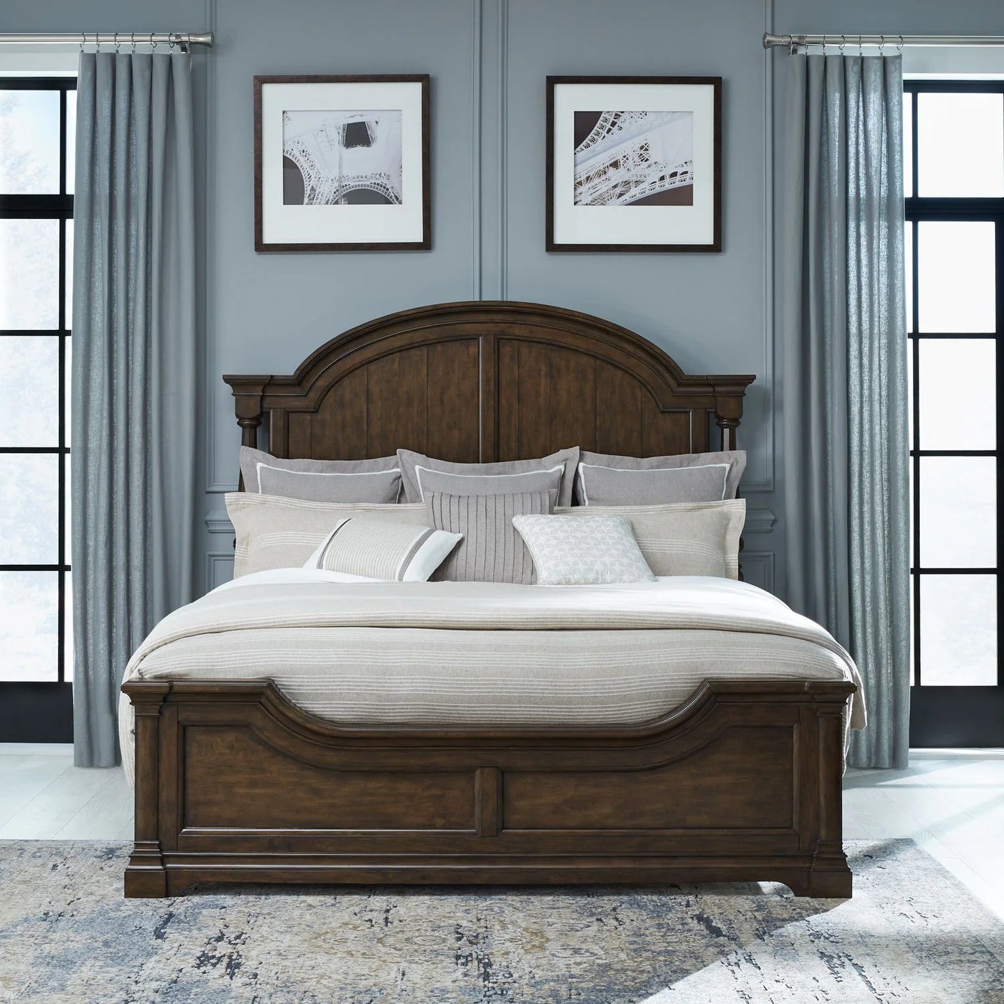 Arden Road - California King Poster Bed - Cherry