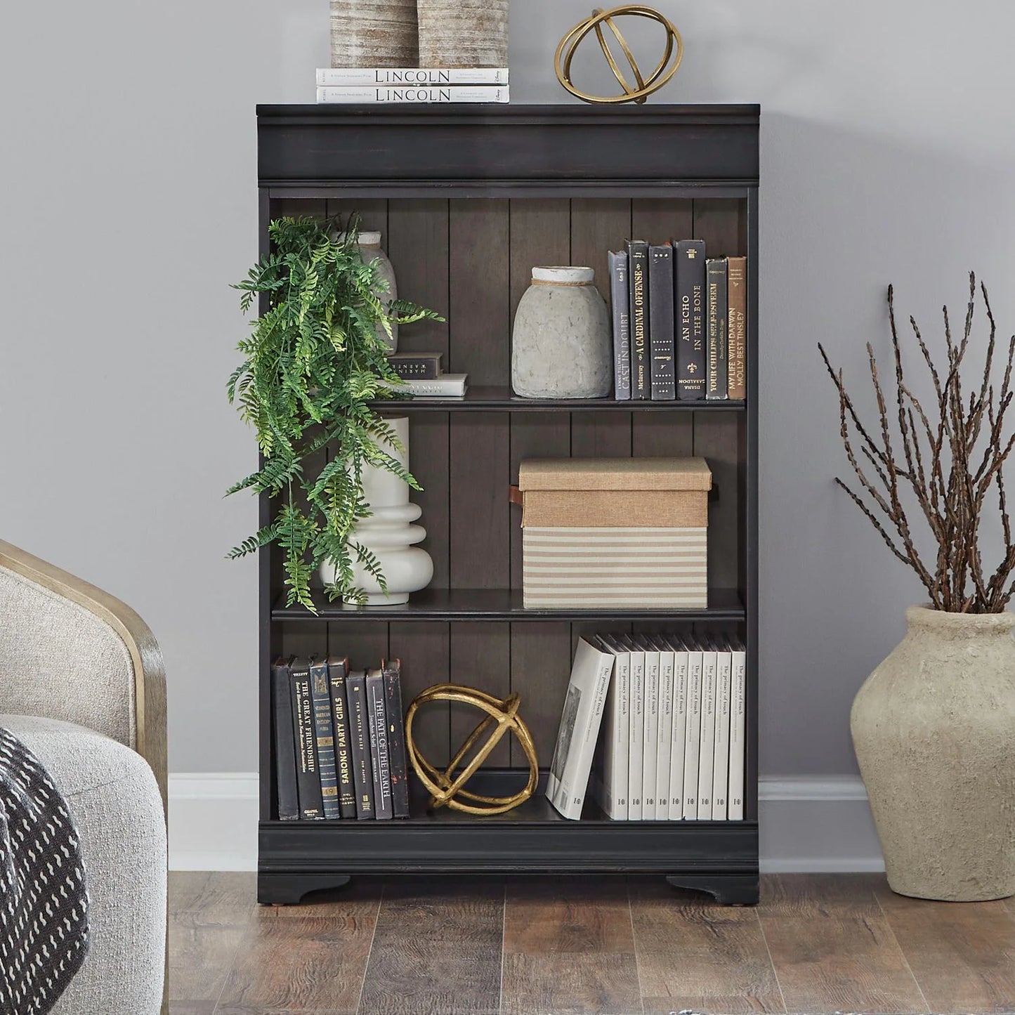 Meritage - 48" Bookcase (RTA) - Black