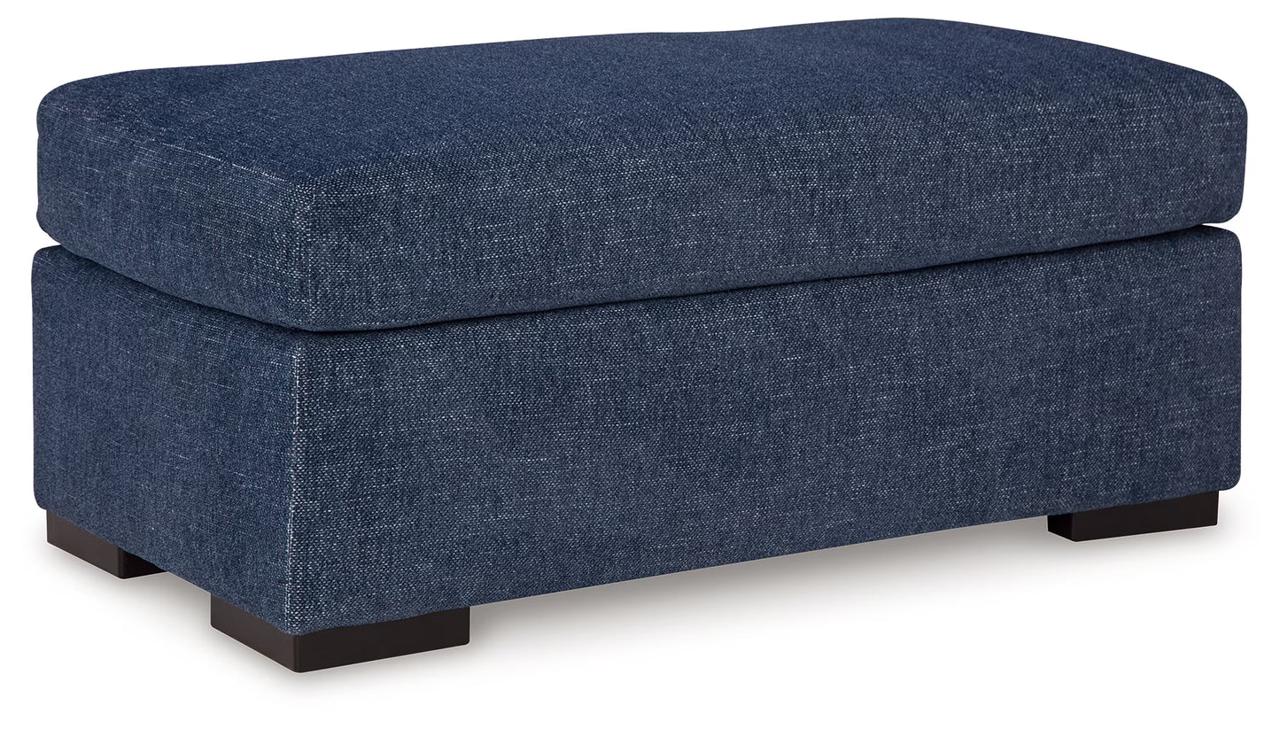 Evansley - 2 Pc. - Chair And A Half, Ottoman - Navy