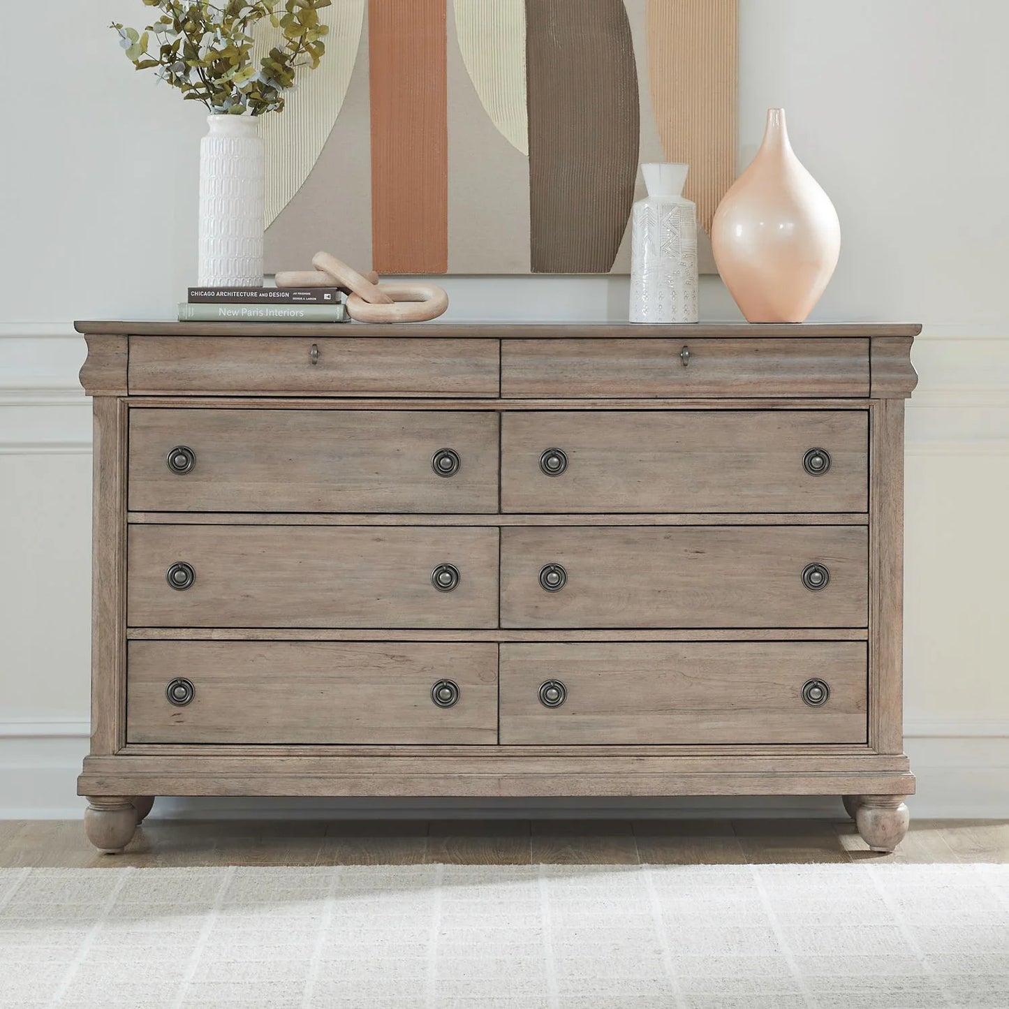 Rustic Traditions - 8 Drawer Dresser - Brown
