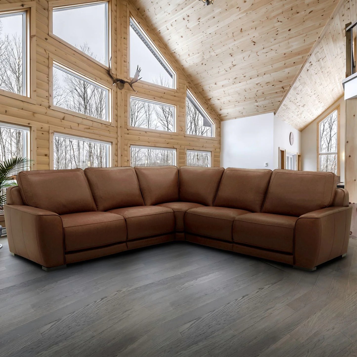 Blake - 5 Piece Sectional - Brown