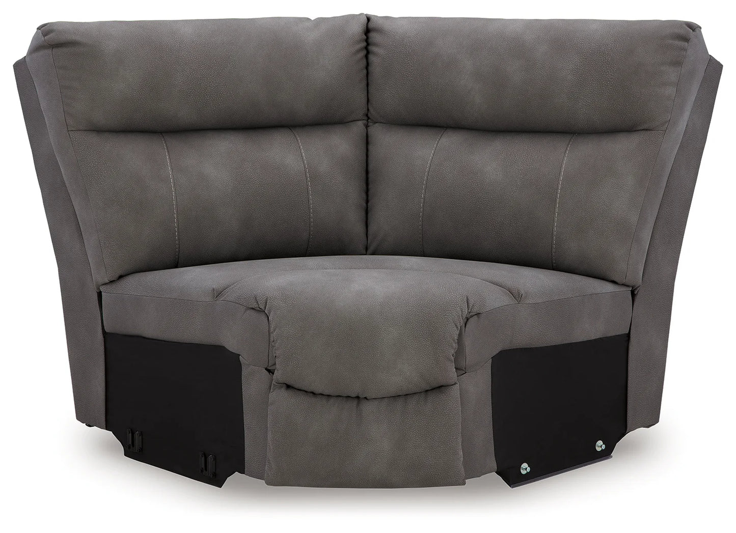Next-Gen DuraPella - Slate - 5-Piece Power Reclining Sectional With RAF And LAF Recliners