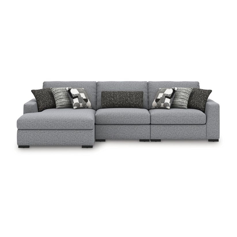 Bealton - Salt and Pepper - 3-Piece Sectional With LAF Corner Chaise
