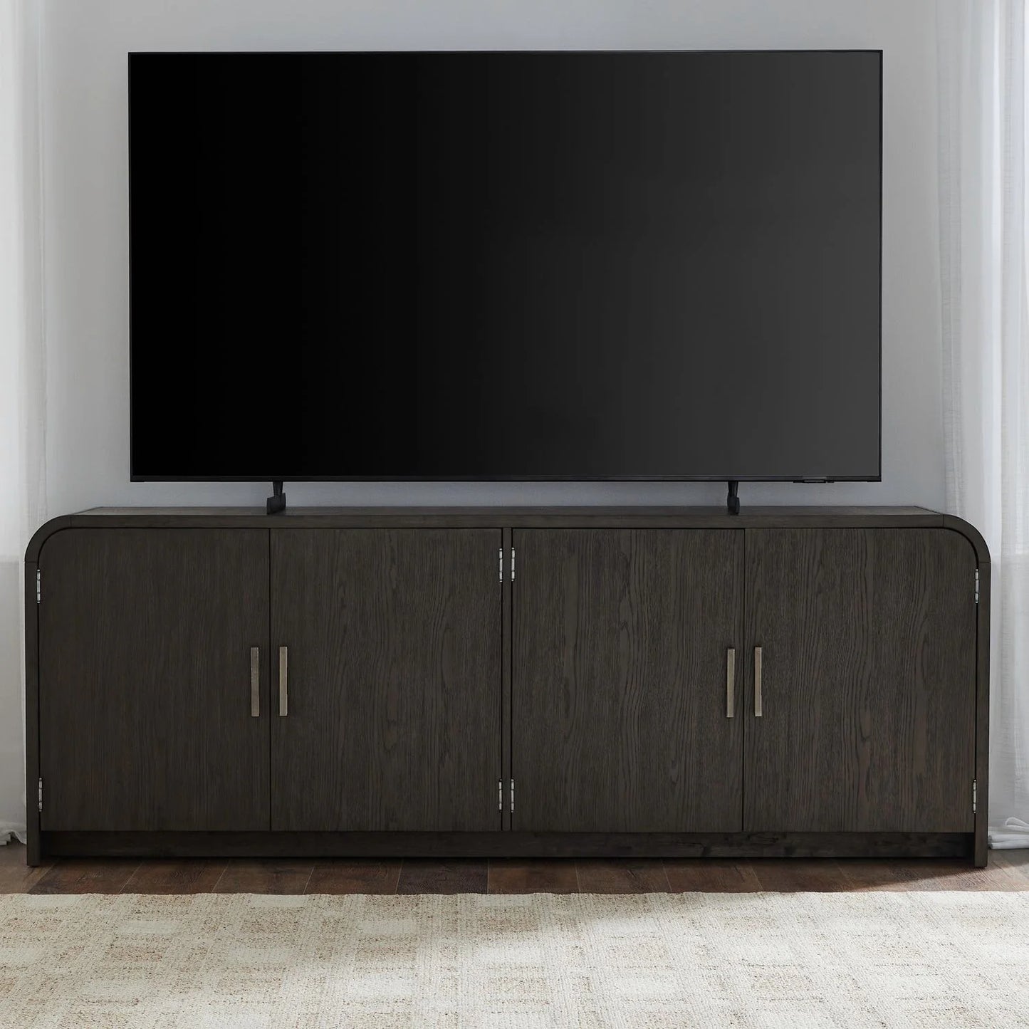 Perspectives - 82" TV Console - Brown