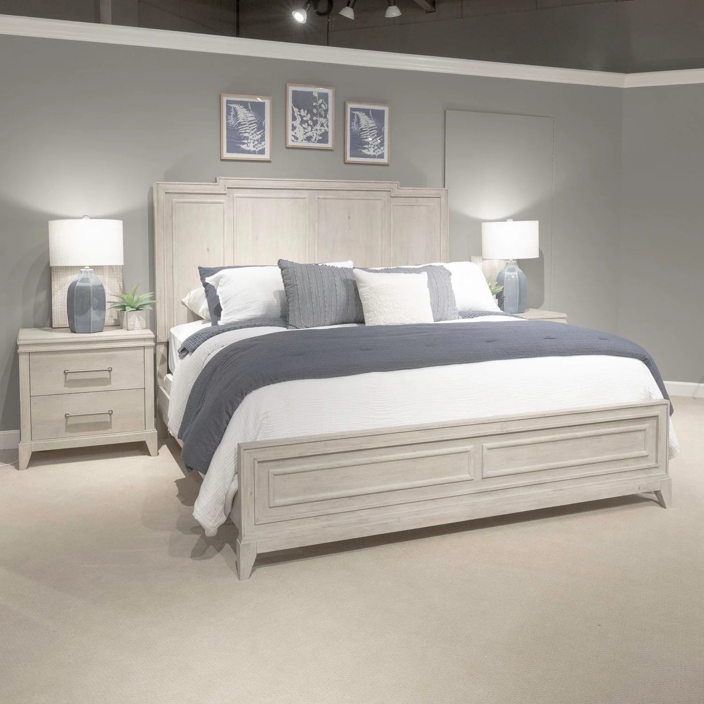 New Haven - California King Panel Bed - White