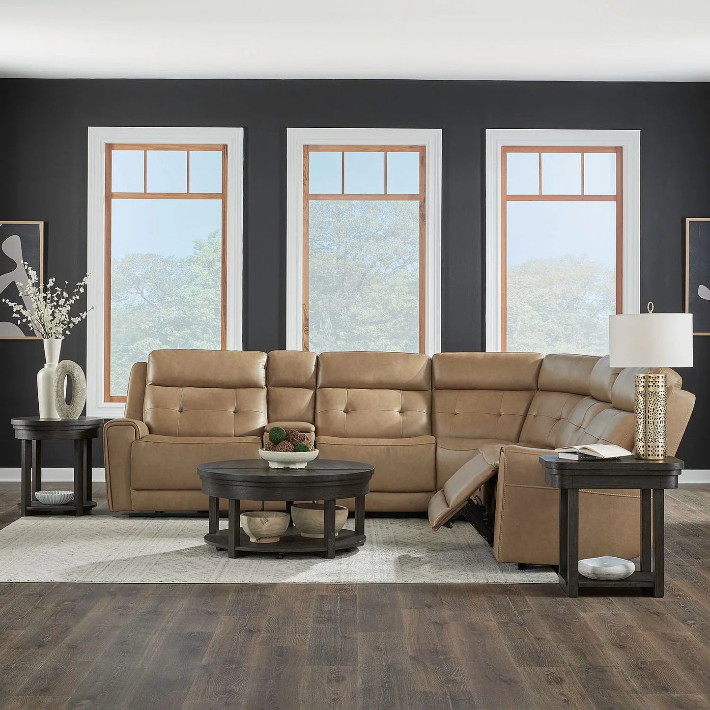Carrington - 6 Piece Sectional - Light Brown