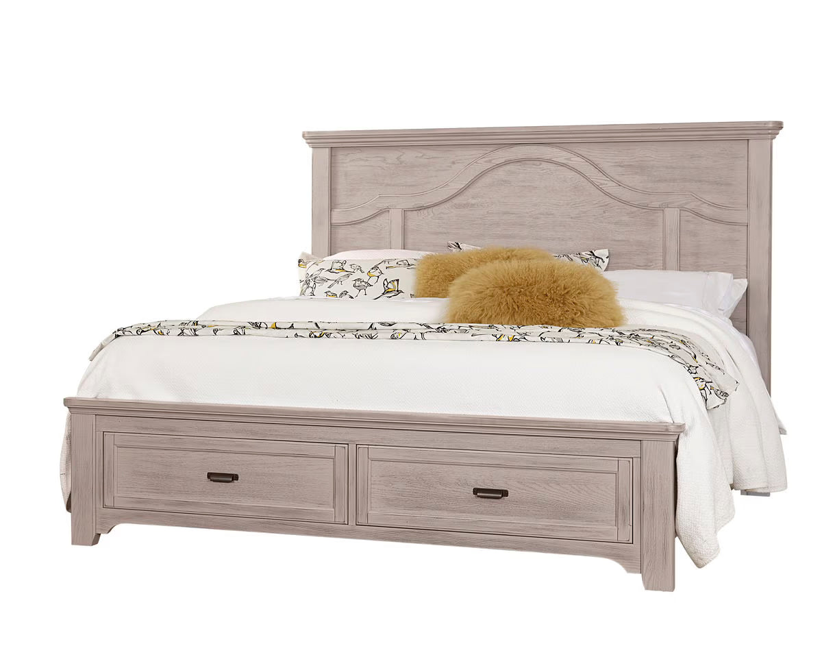 Bungalow - King Mantel Bed - Dover Gray Two Tone