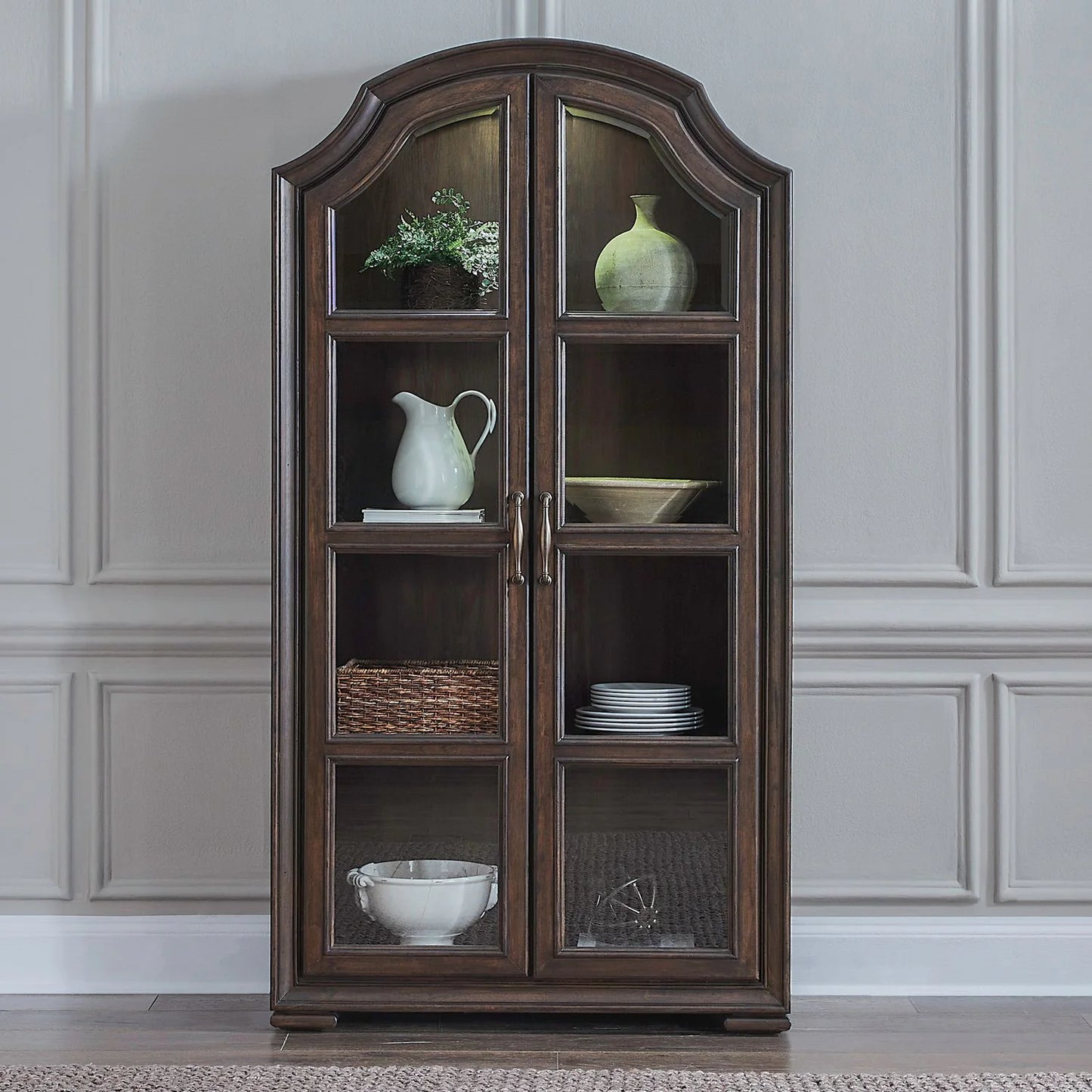 Provence Park - Bunching Display Cabinet - Brown