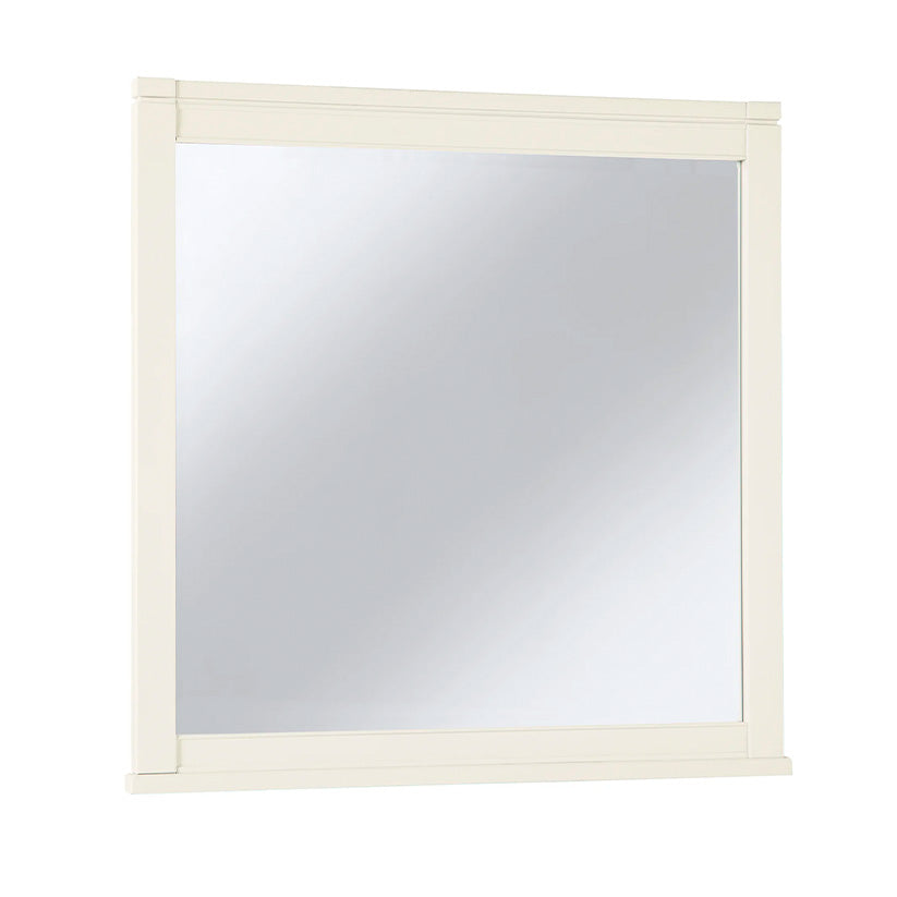 Tide & Timber - Landscape Mirror With Beveled Glass - Soft White Maple