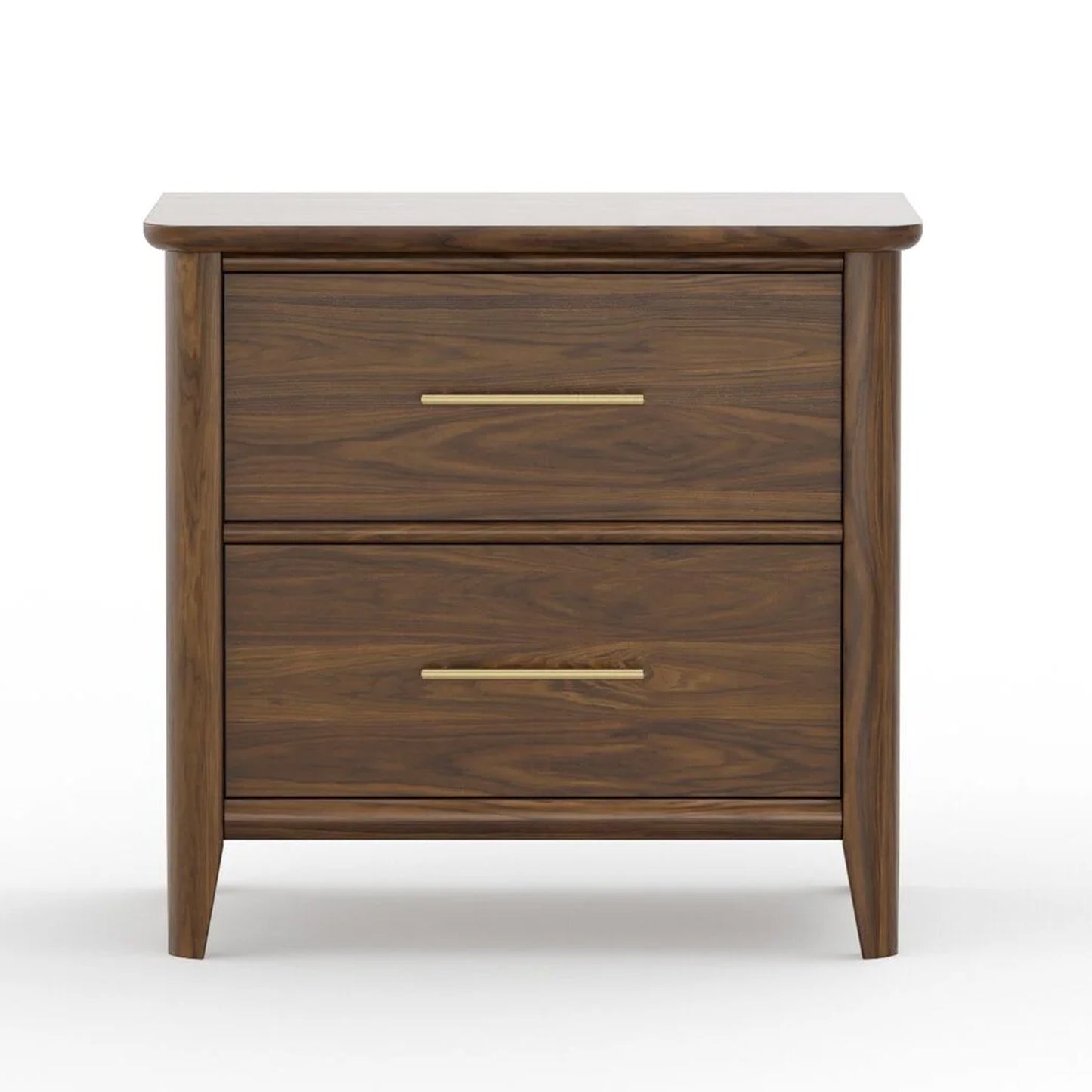 Nordhaven - 2 Drawer Nightstand - Nordic Walnut