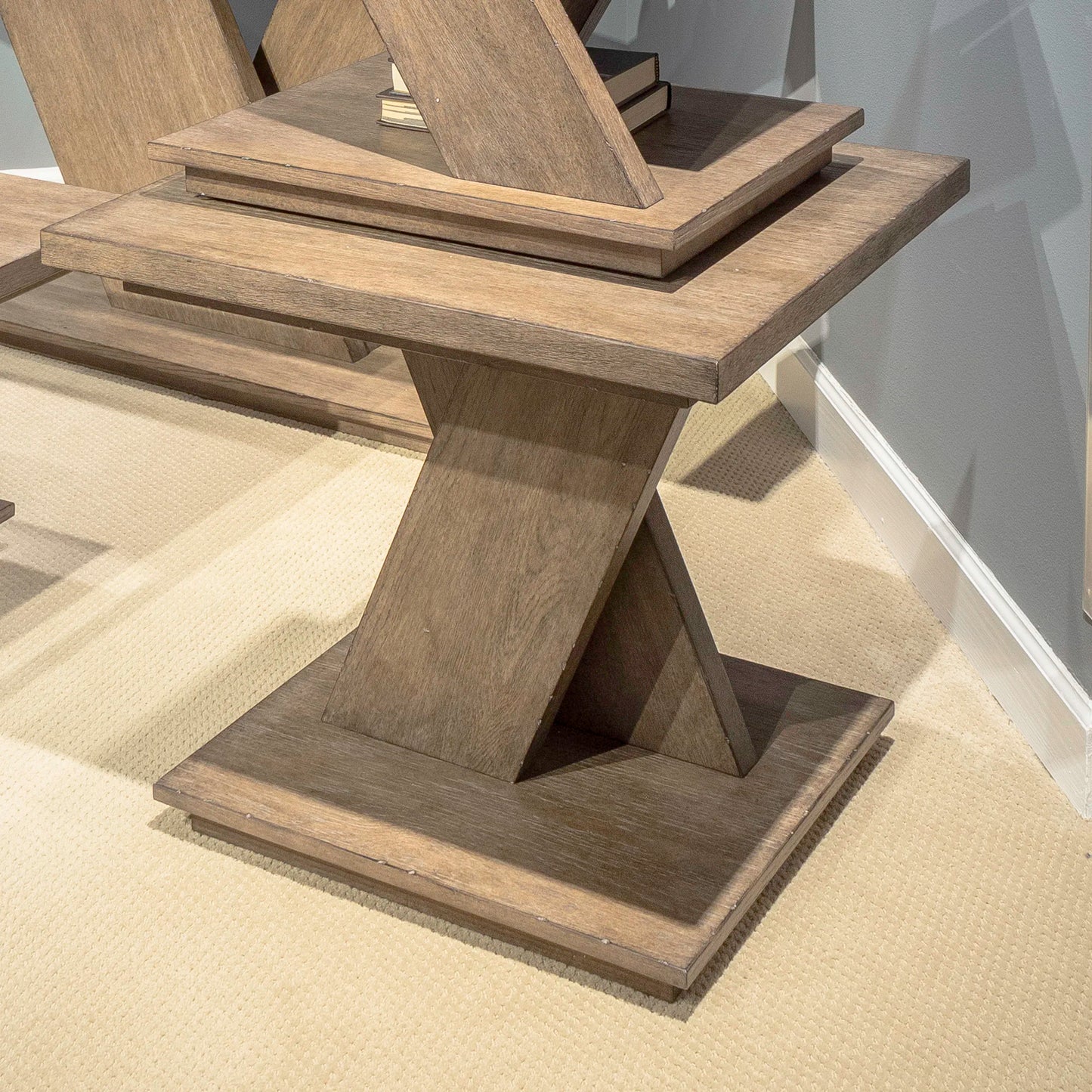 Aspen Sky - End Table - Weathered Saddle Brown