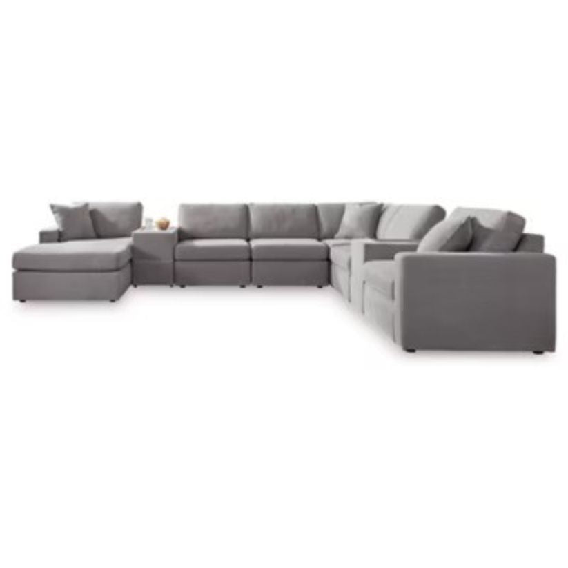 Modmax - Granite - 8-Piece Sectional With Laf Corner Chaise And Storage Consoles