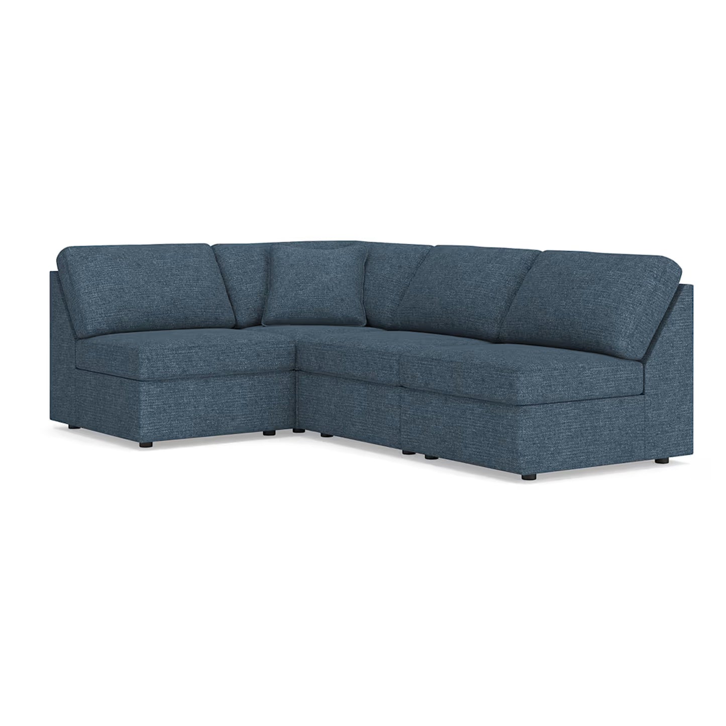 Modmax - 4-Piece Sectional With 3 Armless Chairs - Ink
