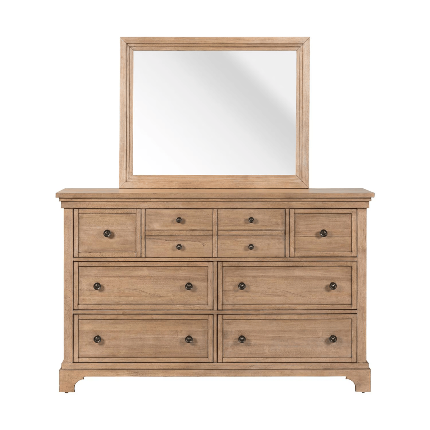 Haven Hills - Dresser & Mirror - Camel Beige