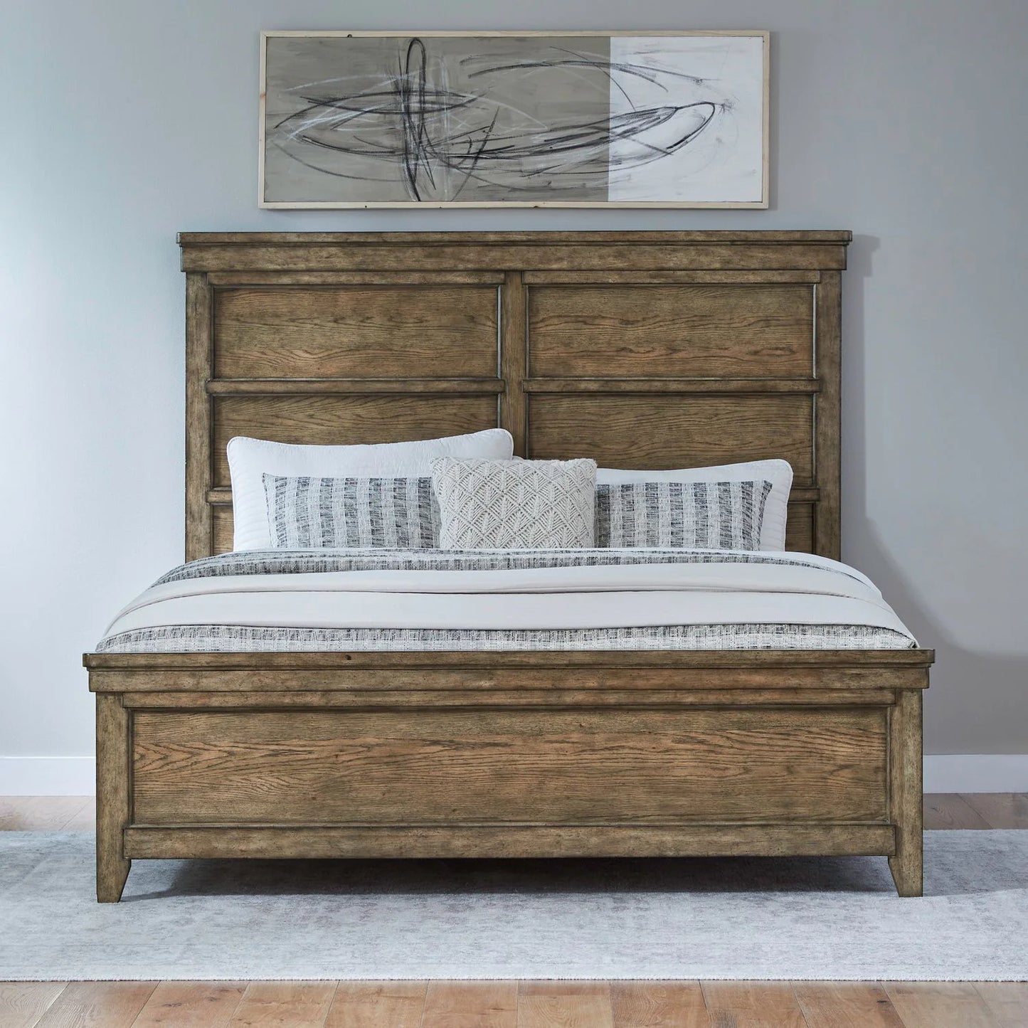 Carolina Park - Queen Panel Bed - Brown