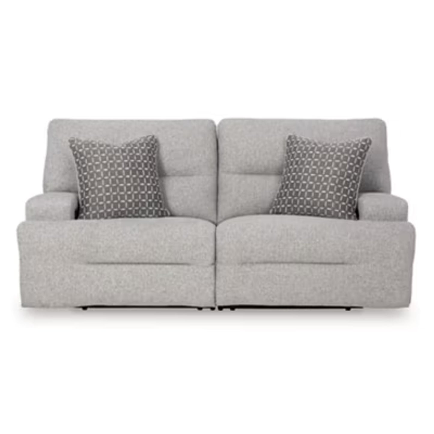Acklen Place - 2-Piece Power Reclining Sectional Loveseat - Pewter