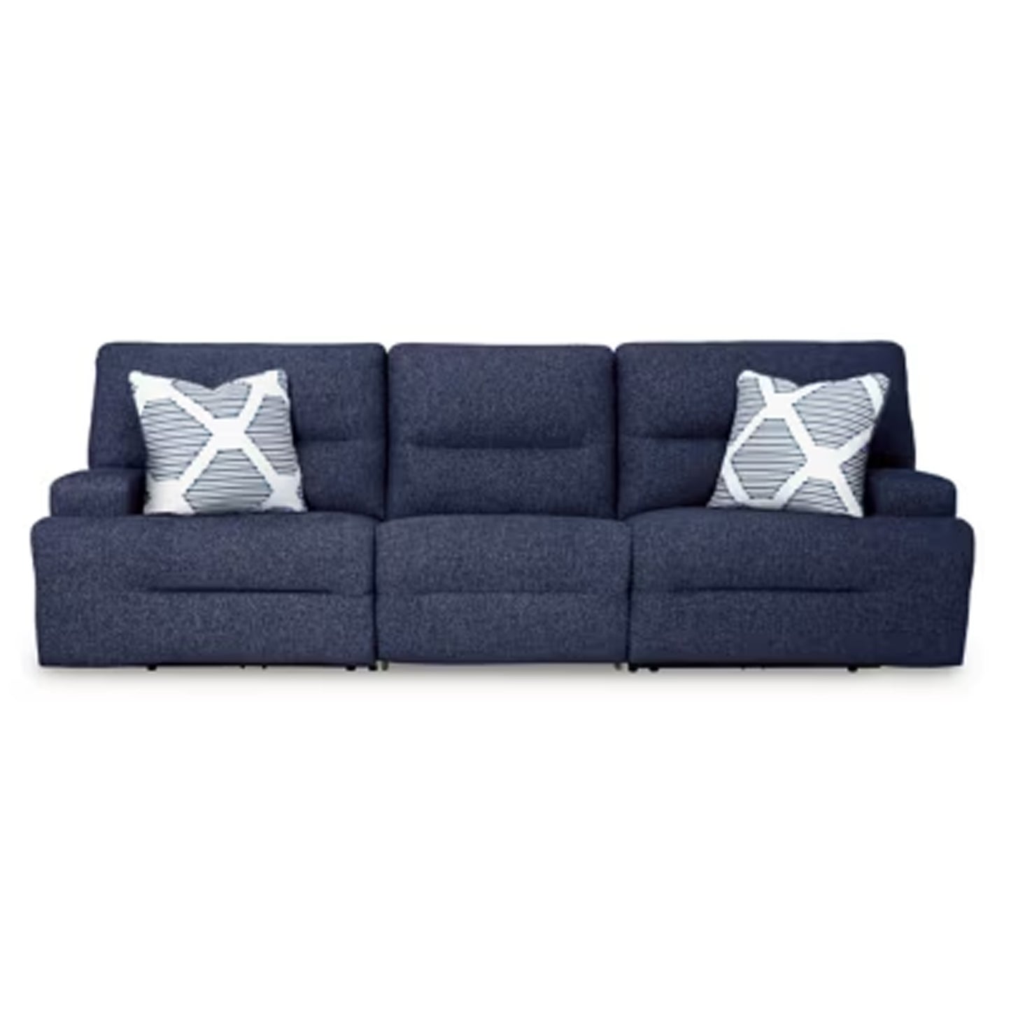 Acklen Place - 3-Piece Power Reclining Sectional Sofa - Navy