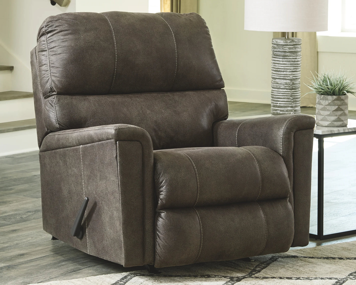 Navi - Smoke - 3 Pc. - Sofa, Loveseat, Rocker Recliner