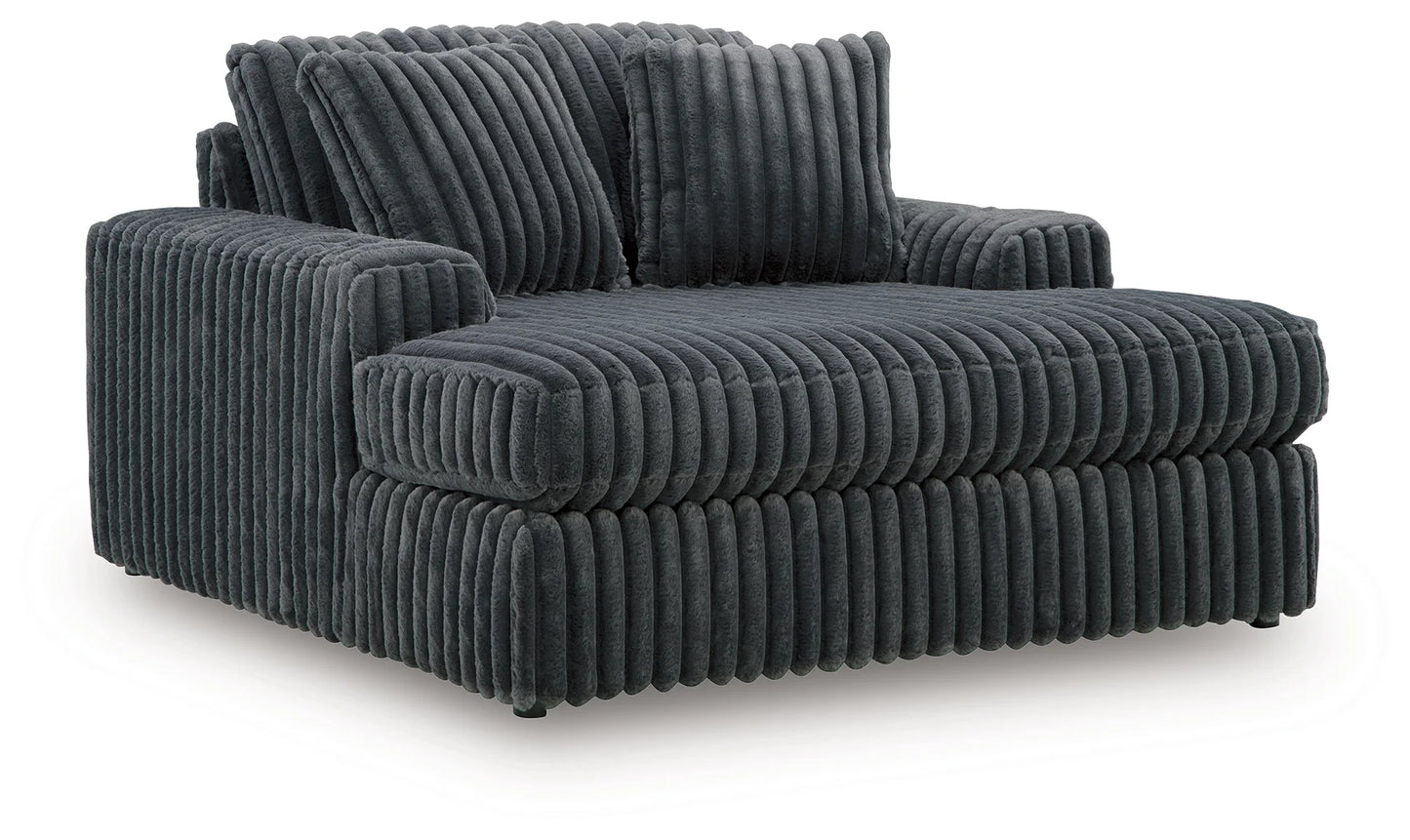 Midnight-Madness - Oversized Chaise - Gunmetal
