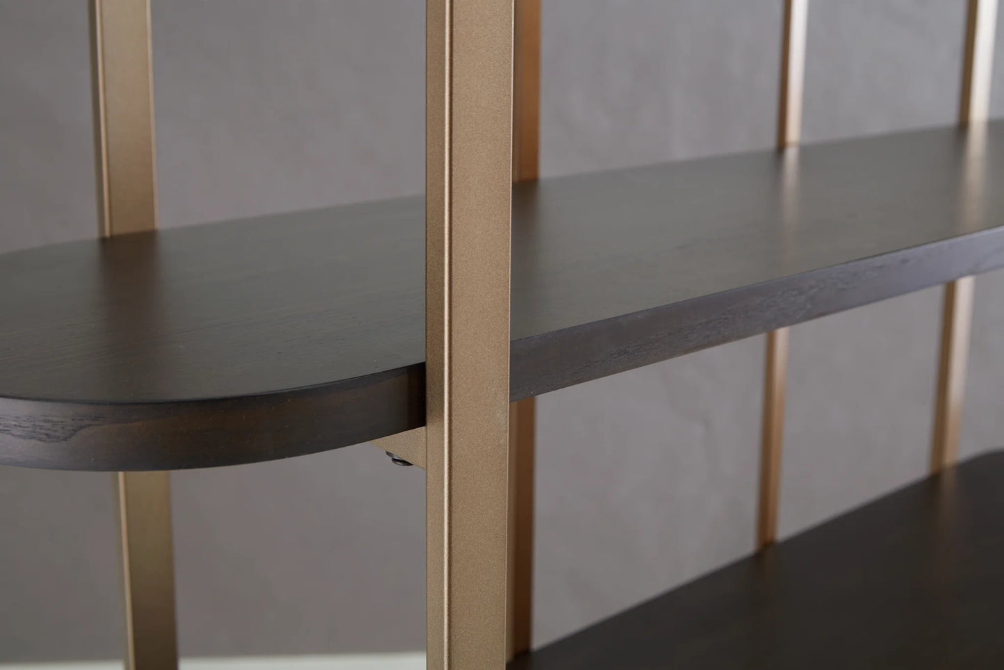 Brentmour - Brown / Gold Finish - Bookcase 4