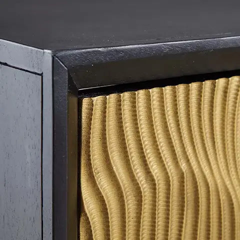 Tayner - Black / Gold Finish - Accent Cabinet 6