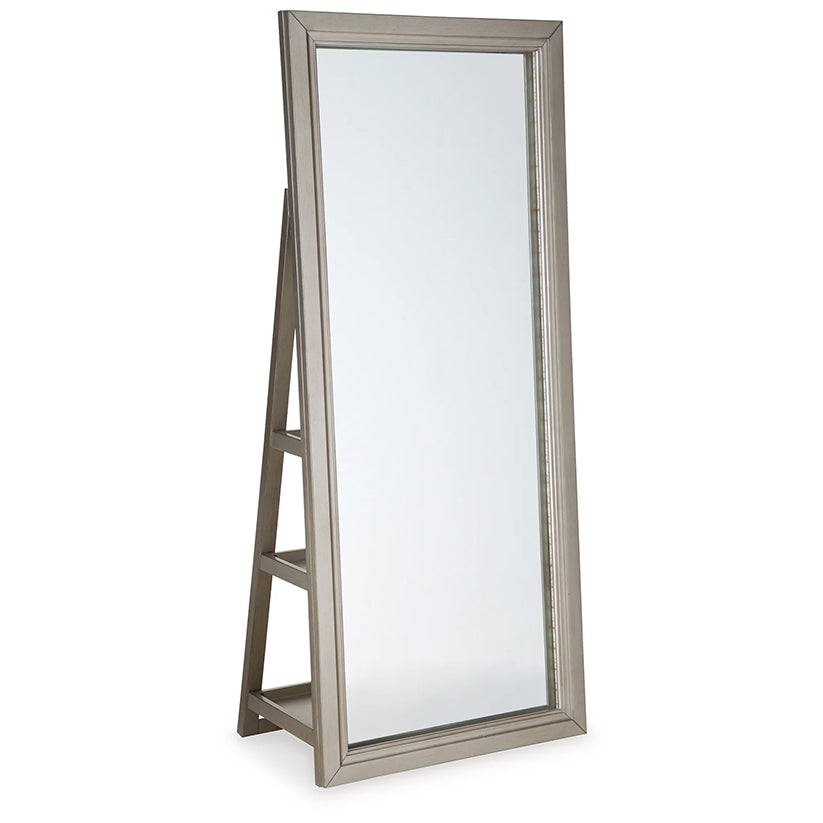 Evesen - Champagne - Floor Standing Mirror/Storage  Furniture Warehouse  Ohio