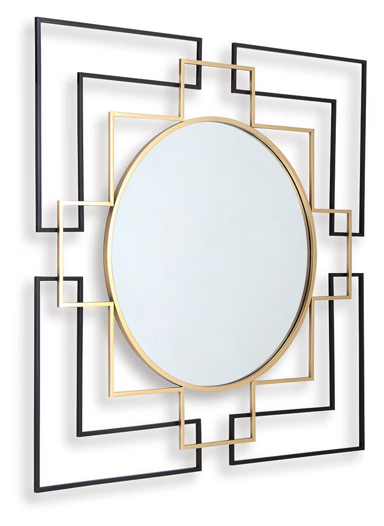 Oceanal - Black / Gold Finish - Accent Mirror