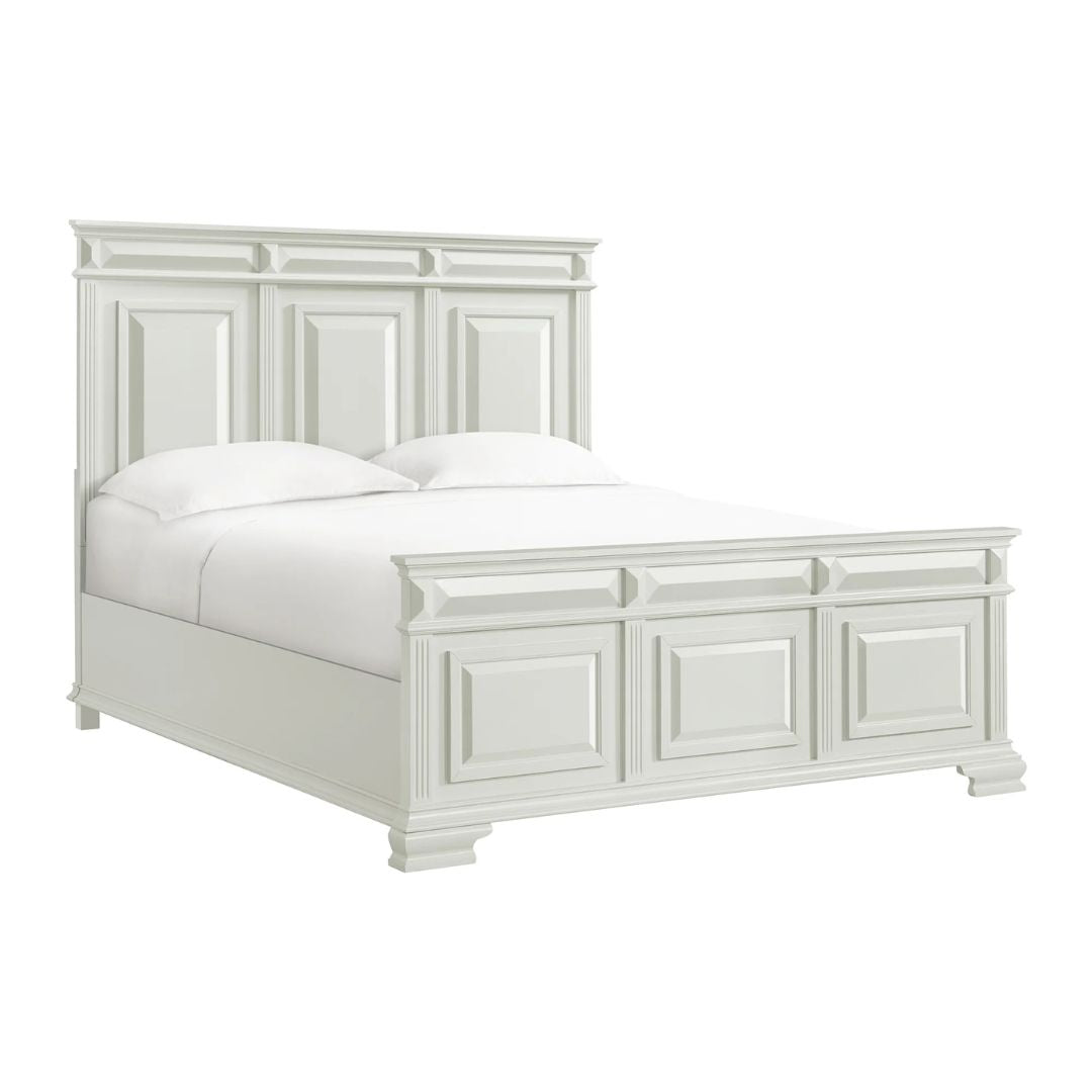 Bridgestone - King Panel Bed - Antique White